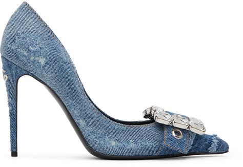 dolce gabbana signiture heels|Dolce & Gabbana denim heels.